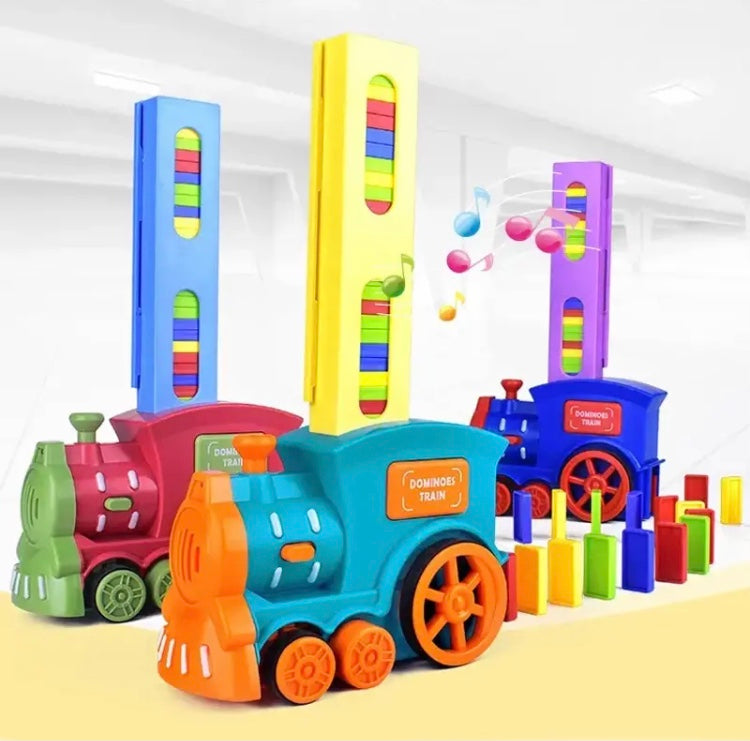 Electric Dominoes Train, Unbreakable Train For Kids, Train Toy Stacking Block Set Electric Dominoes Train, Unbreakable Train For Kids, Train Toy Stacking Block Set